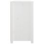 Voir la diapositive 5 : VIDAXL Armoire laterale Blanc 100x40x72 cm Bois de pin massif
