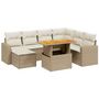 Voir la diapositive 2 : VIDAXL Salon de jardin avec coussins 8 pcs beige resine tressee
