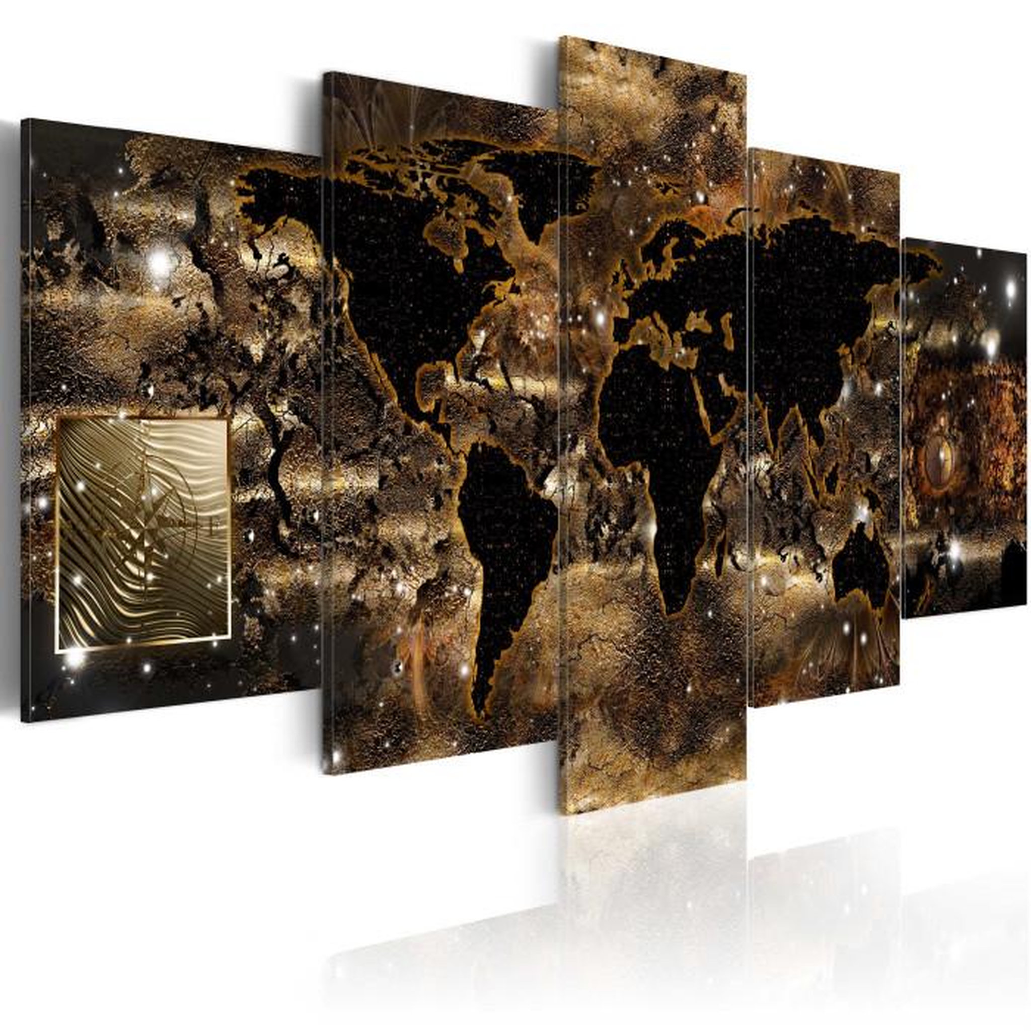 Paris Prix Tableau Imprimé  World of Bronze. Coloris disponibles : Multicolore