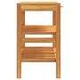 Voir la diapositive 4 : VIDAXL Armoire de salle de bain avec 2 etageres 74x45x75cm bois massif