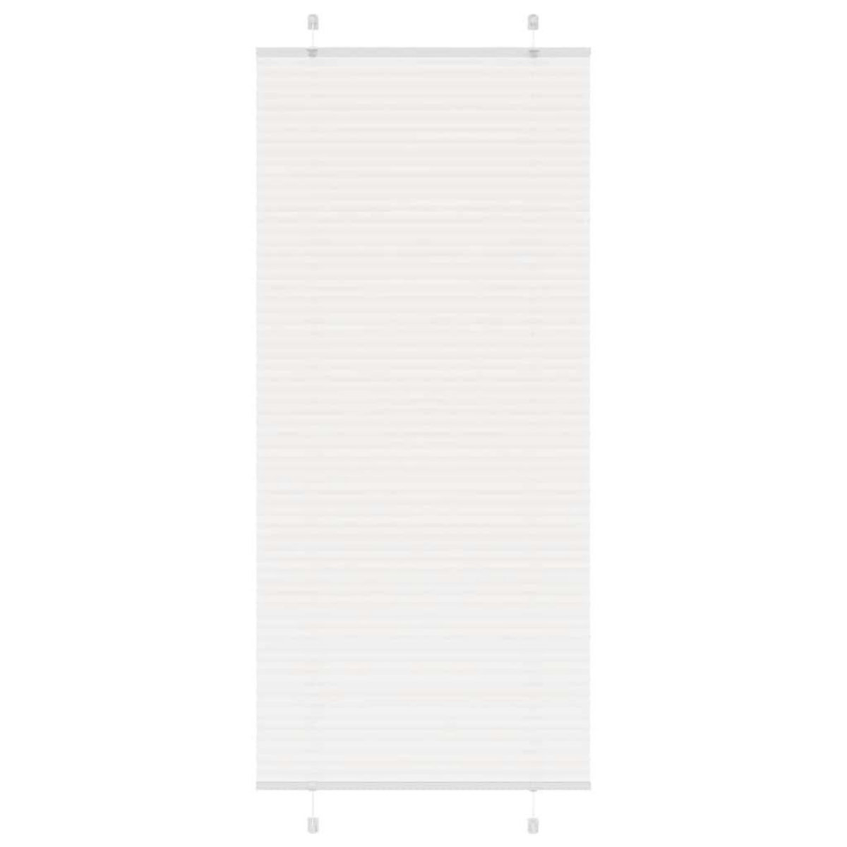 VIDAXL Store plisse blanc 85x200 cm largeur du tissu 84,4 cm polyester