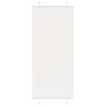 VIDAXL Store plisse blanc 85x200 cm largeur du tissu 84,4 cm polyester