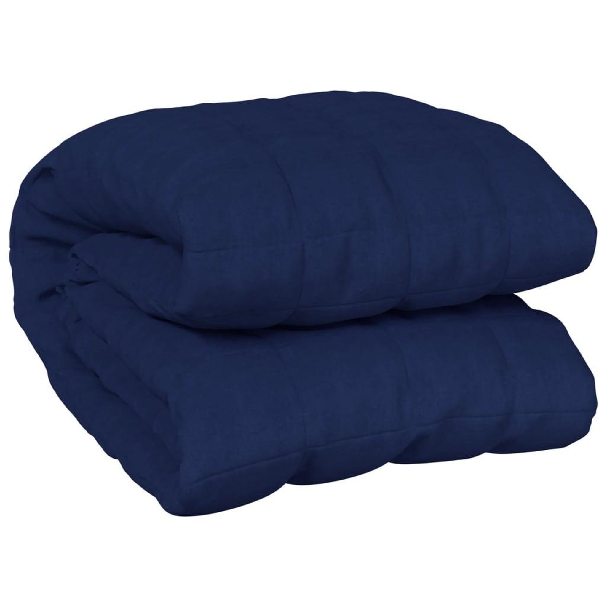 Voir la diapositive 2 : VIDAXL Couverture lestee Bleu 200x230 cm 13 kg Tissu