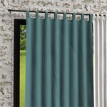 SOLEIL D'OCRE Rideau à pattes en microfibre lavée 135x250 cm BOHEME, par Soleil d'Ocre. Coloris disponibles : Noir, Gris, Blanc, Bleu, Orange, Jaune, Beige