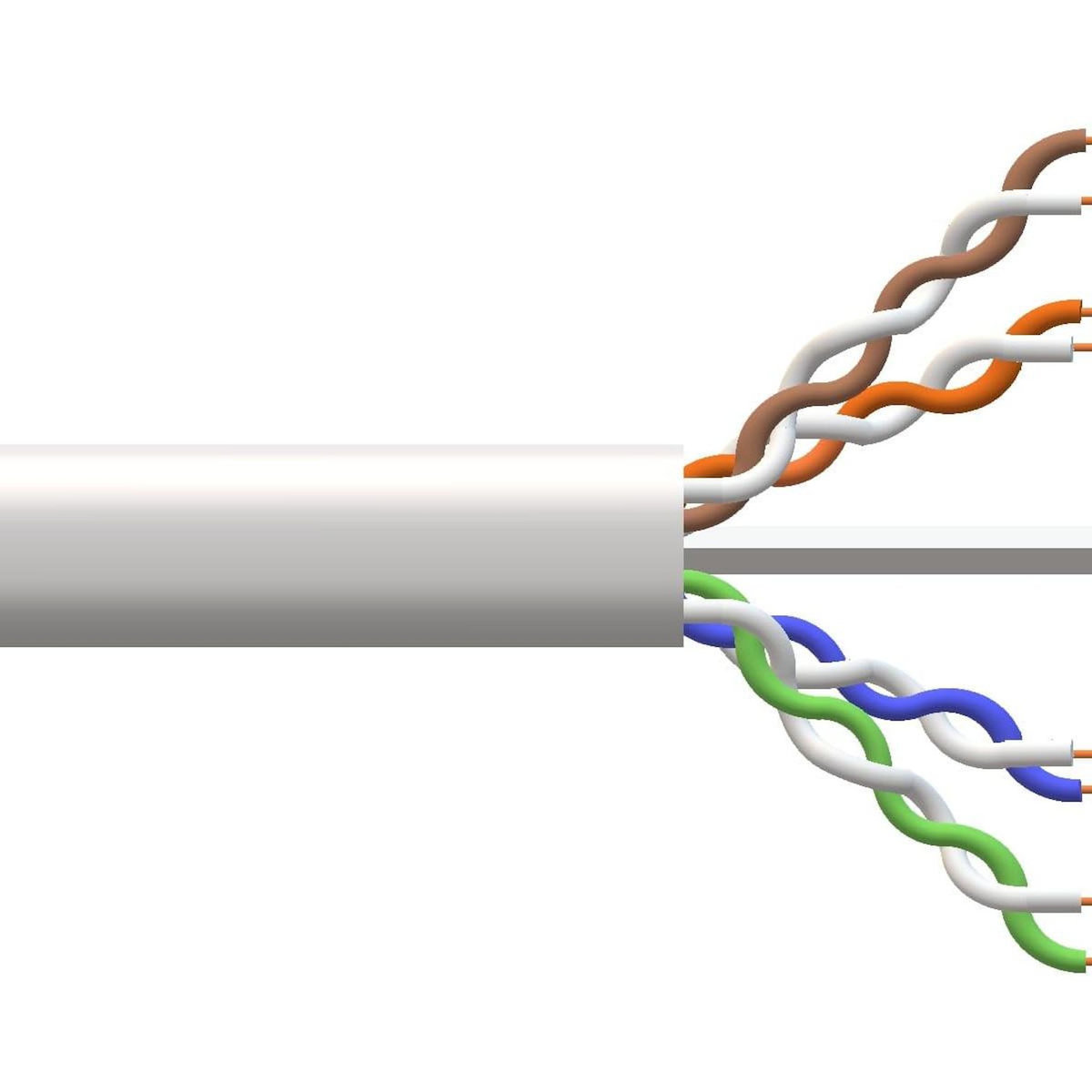 LINK Link LK305U5E Câble Réseau UTP Solide Cat 5E 305 M Gris Gaine LSZH CPR Classe Eca