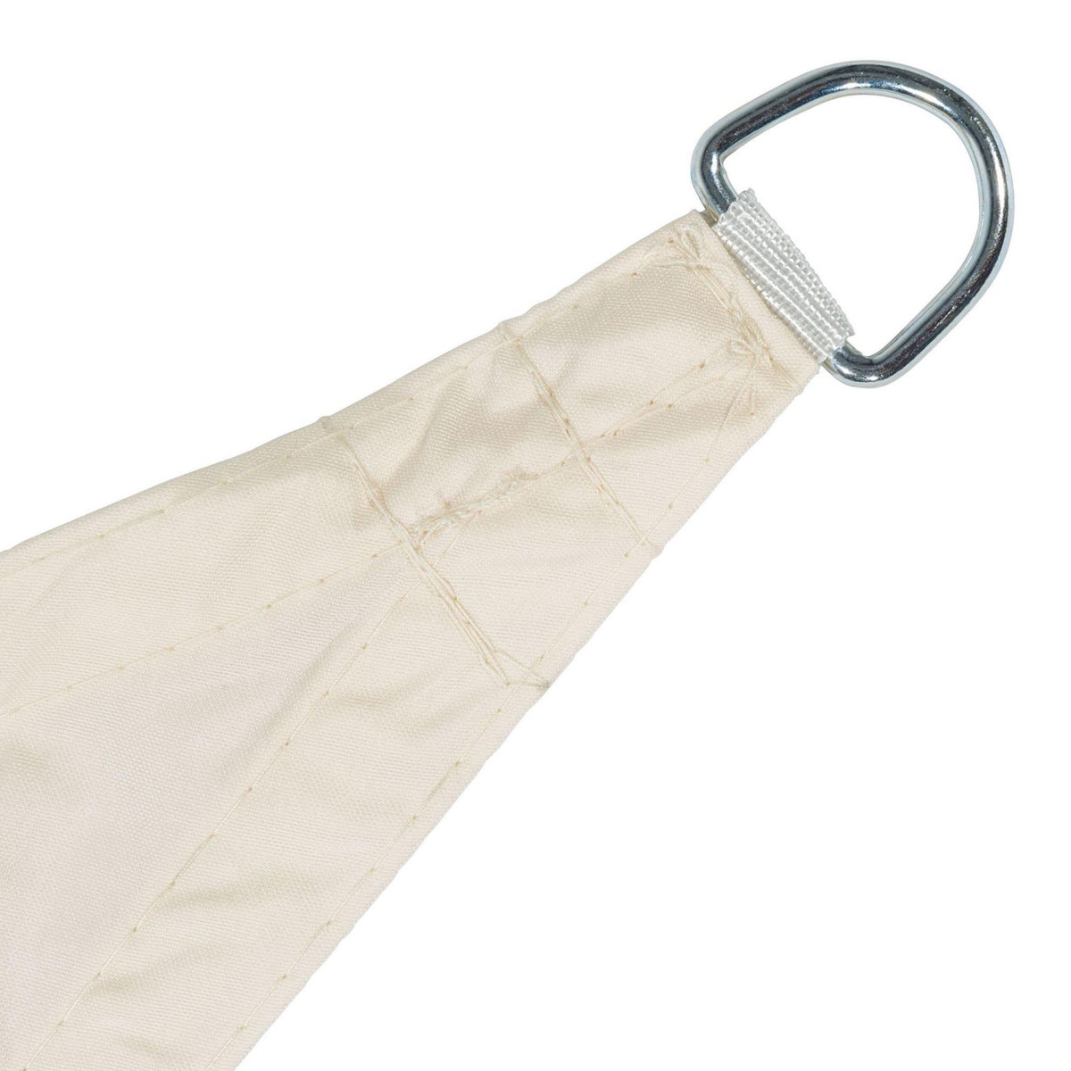 WERKAPRO Voile d'ombrage crème triangulaire en polyester 5m