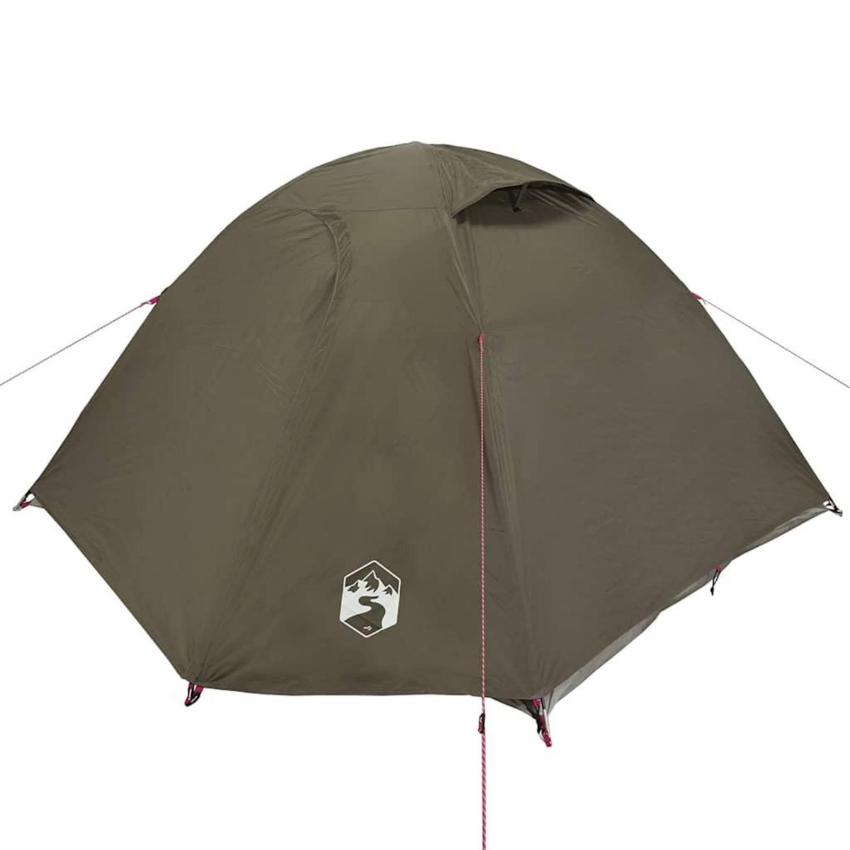 VIDAXL Tente de camping a dome 3 personne marron impermeable
