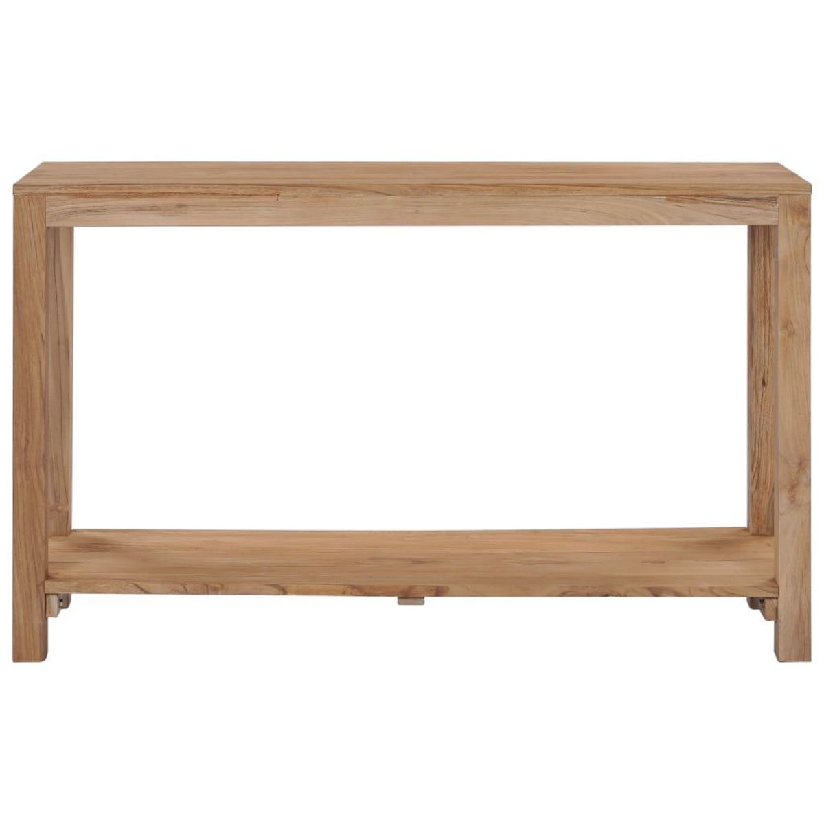 VIDAXL Table console 120 x 35 x 75 cm Bois de teck massif
