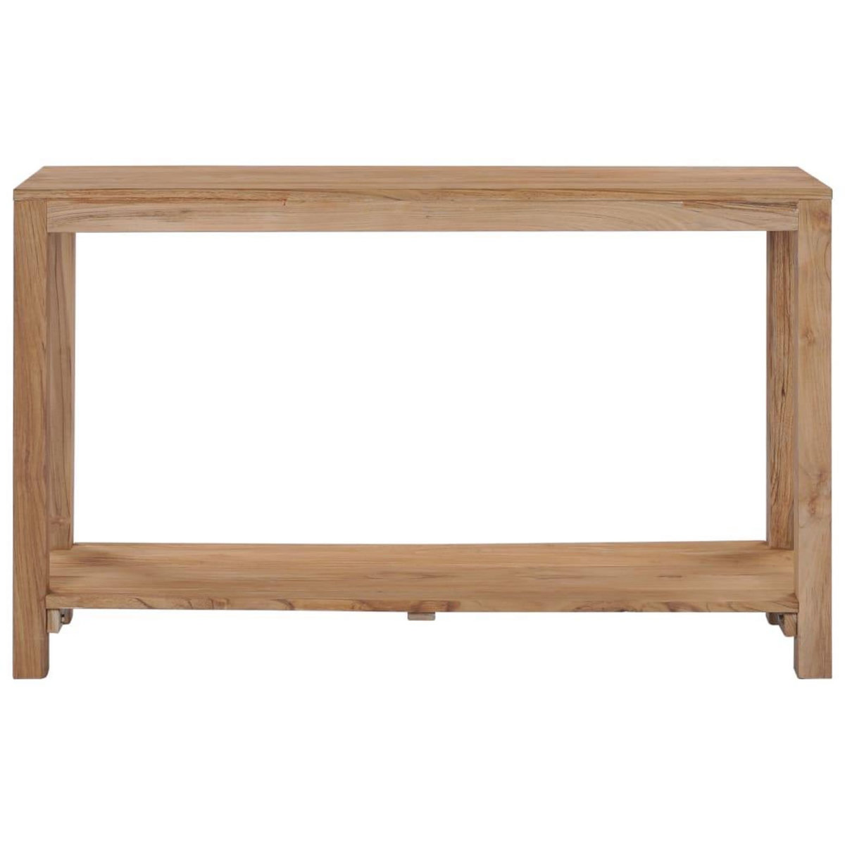 VIDAXL Table console 120 x 35 x 75 cm Bois de teck massif
