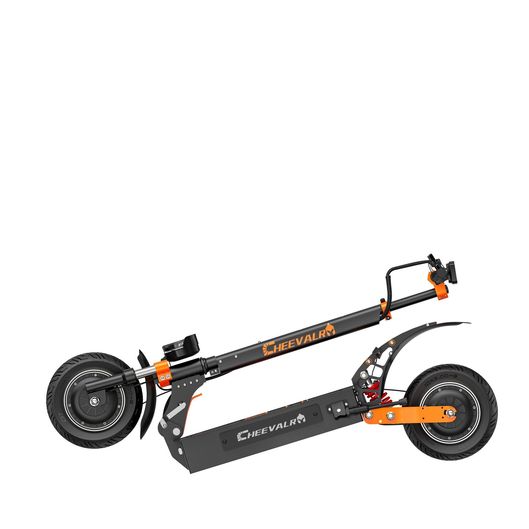 Voir la diapositive 3 : CHEEVALRY Trottinette électrique à double moteur CHEEVALRY S10, 52 V 36 Ah, autonomie jusqu'à 100 km