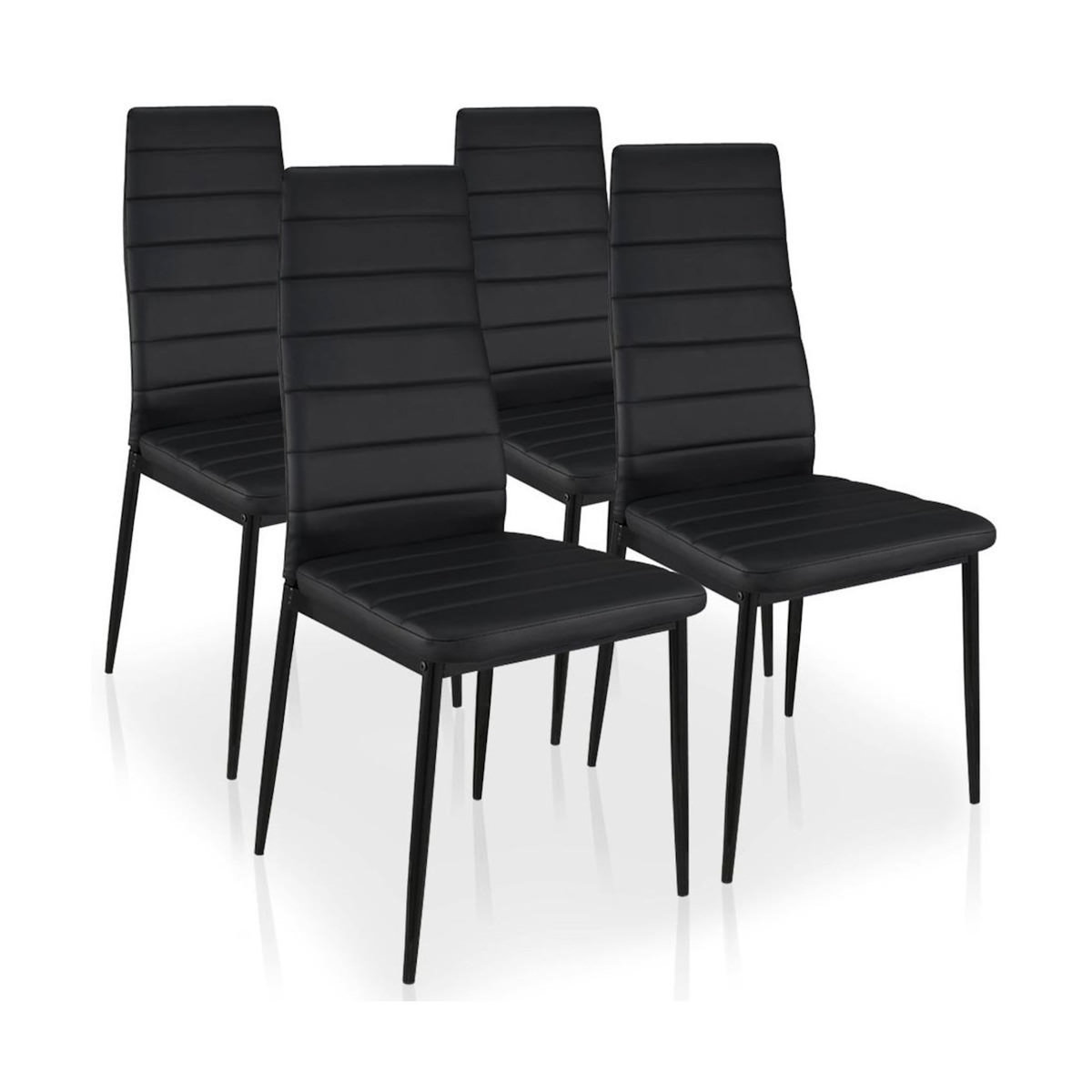 Paris Prix Lot de 4 Chaises Design  Kaïus  95cm Noir