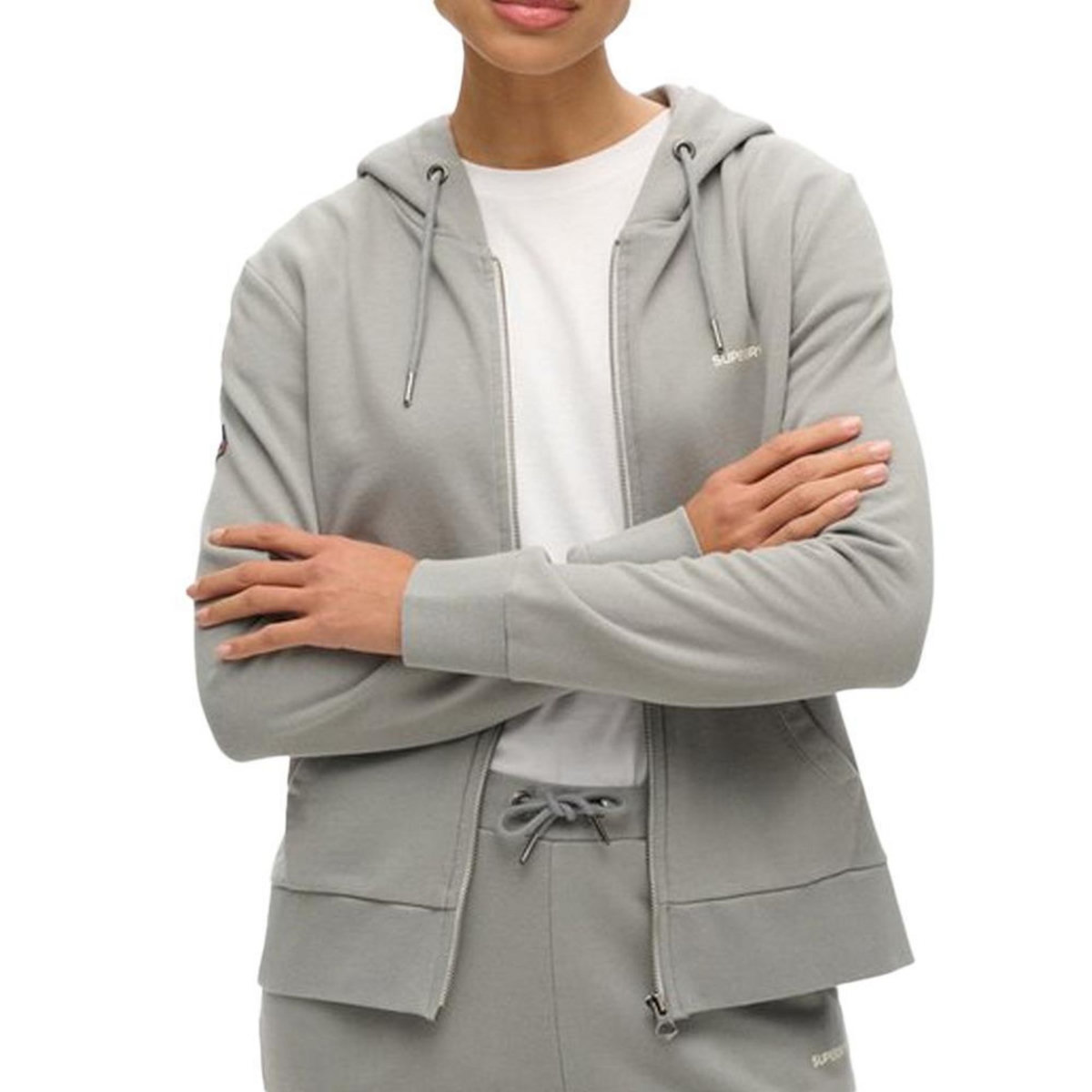SUPERDRY Sweat  Femme Superdry Plain Zip Hood