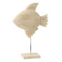Voir la diapositive 1 : Paris Prix Statuette Poisson sur Pied en Bois  Antwan  40cm Naturel
