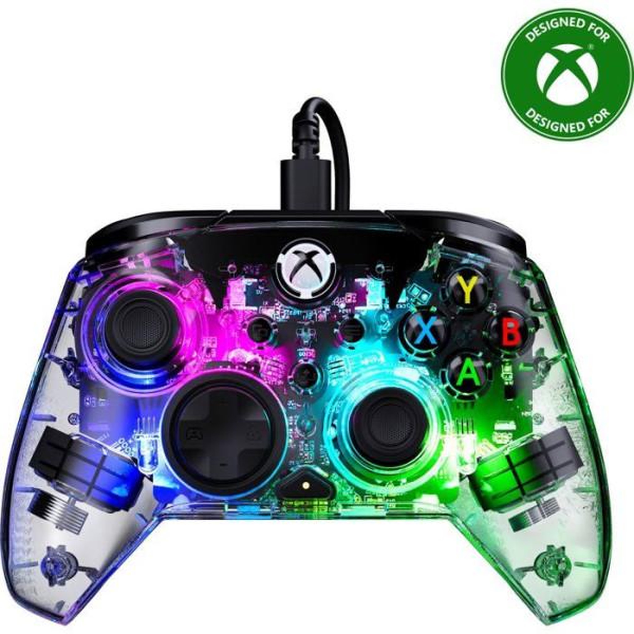 Turtle Beach Manette de jeu - Xbox - Afterglow - Filaire - Transparente - Compatible PC