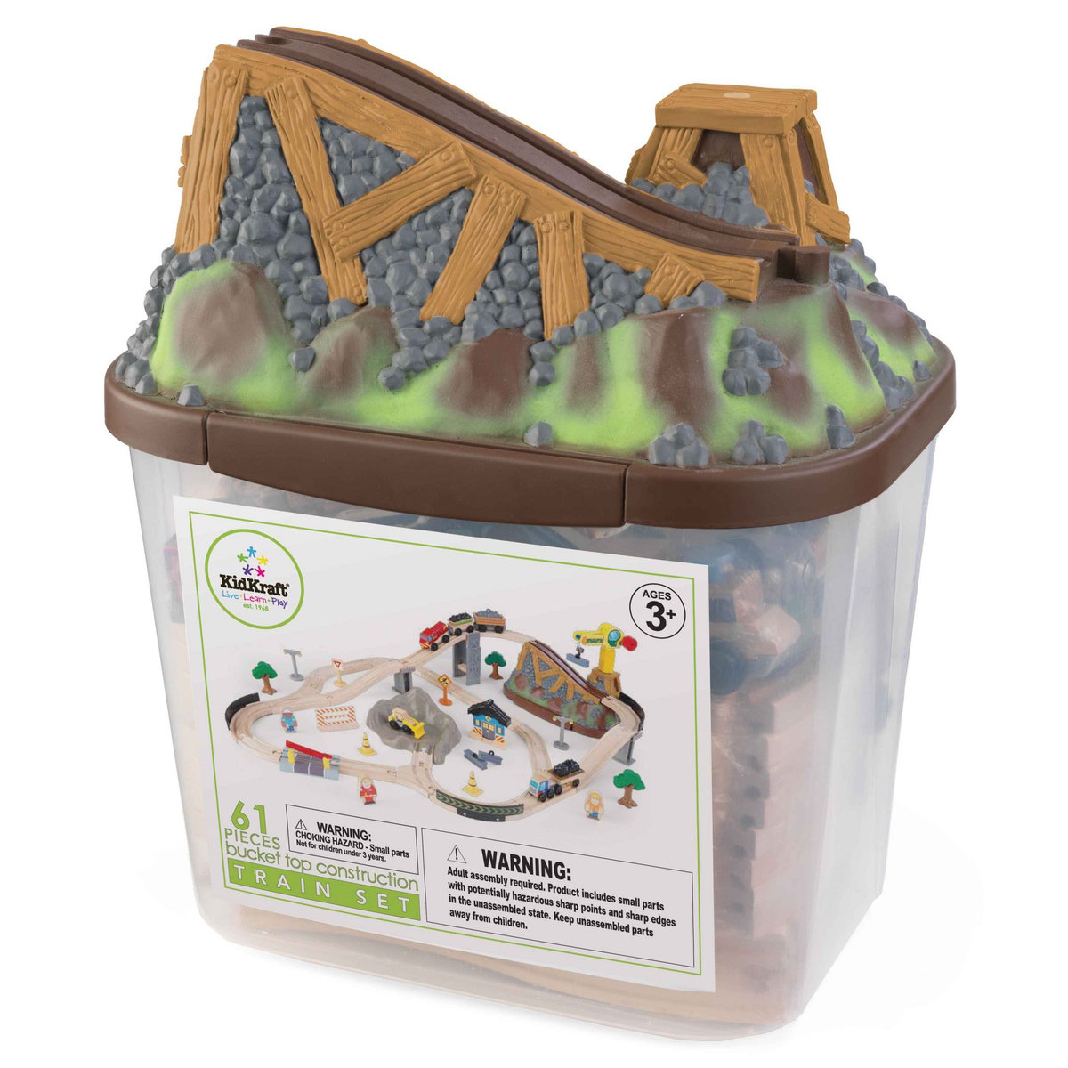 Kidkraft Circuit de train construction Bucket Top