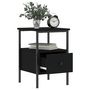 Voir la diapositive 4 : VIDAXL Table de chevet noir 34x36x50 cm bois d'ingenierie