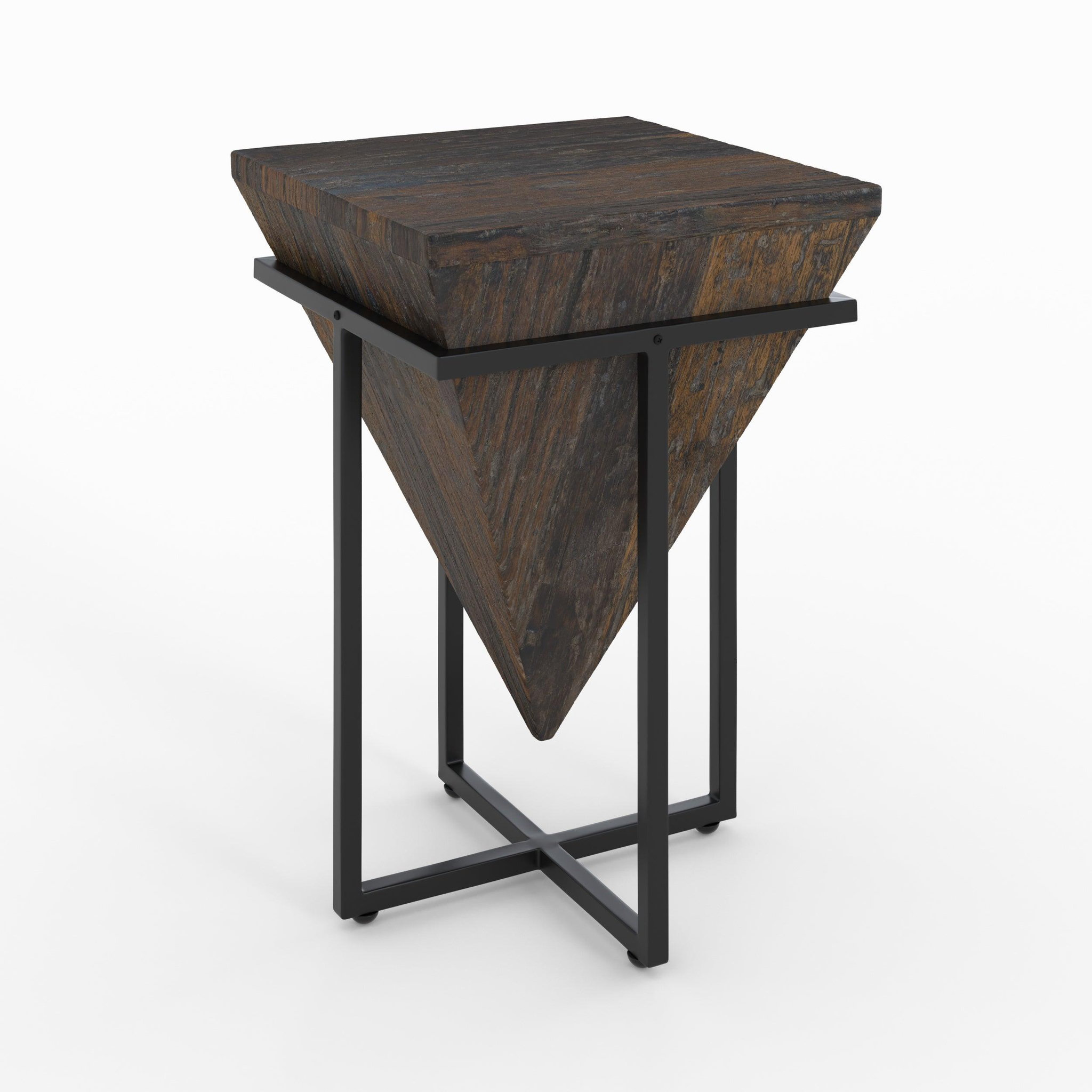 MAISON PAVANE Petite table d'appoint en bois et métal-shanghai
