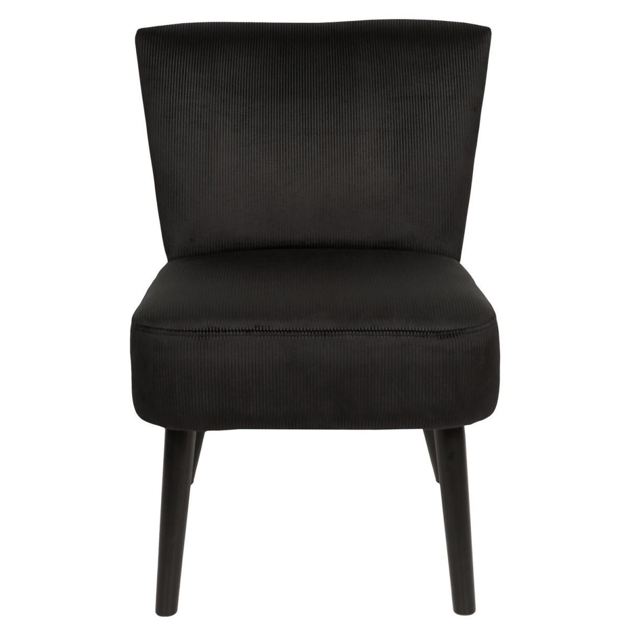 Voir la diapositive 3 : The Home Deco Factory Fauteuil crapaud  giulia  76cm noir