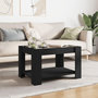 Voir la diapositive 4 : VIDAXL Table basse avec LED noir 73x53x45 cm bois d'ingenierie