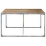 Voir la diapositive 3 : VIDAXL Table a manger 140x140x75 cm Bois de manguier brut