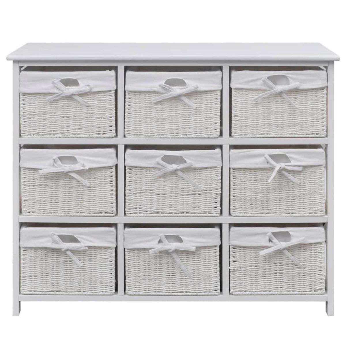 VIDAXL Armoire de rangement Blanc