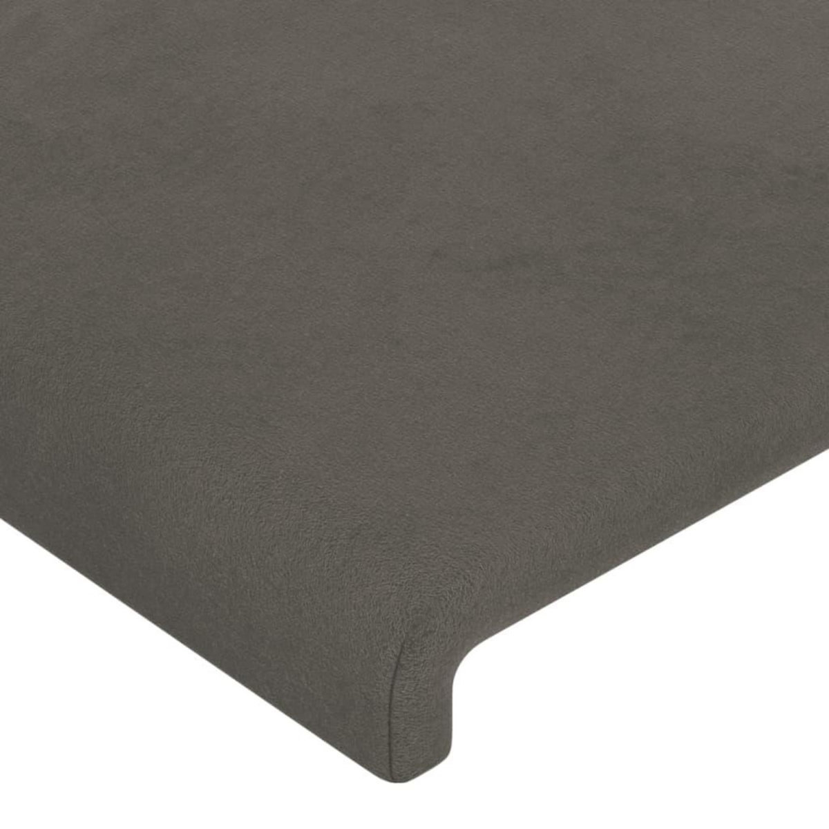 VIDAXL Tete de lit avec oreilles Gris fonce 93x16x78/88 cm Velours