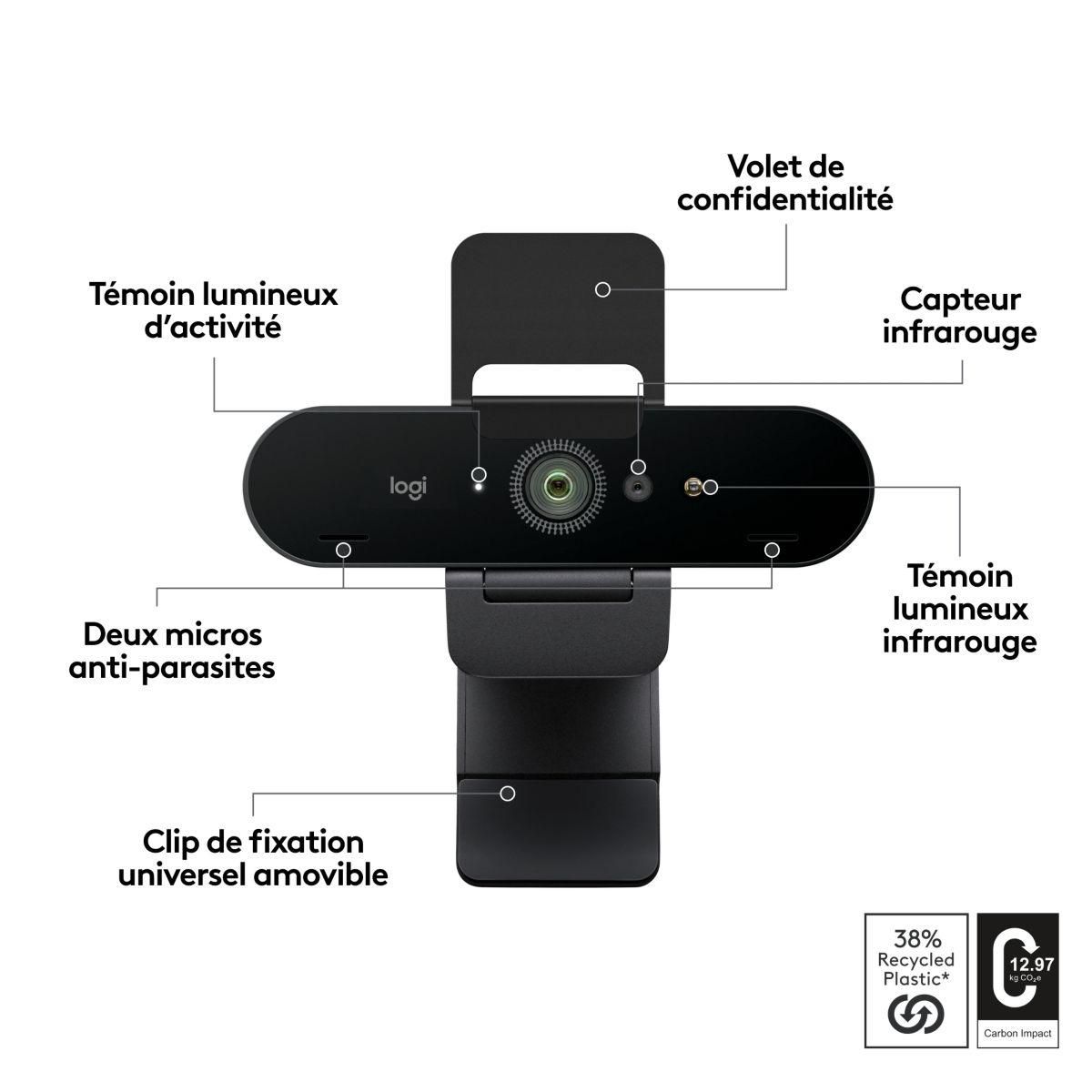 Logitech Webcam BRIO 4K GRAPHITE