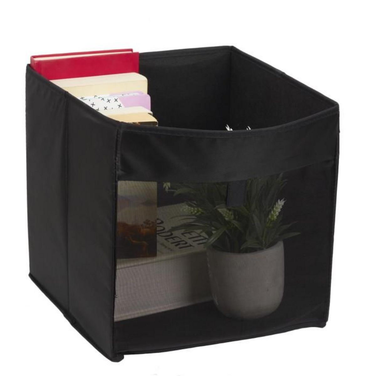 Paris Prix Panier à Linge Carré  Pop Up  30cm Noir