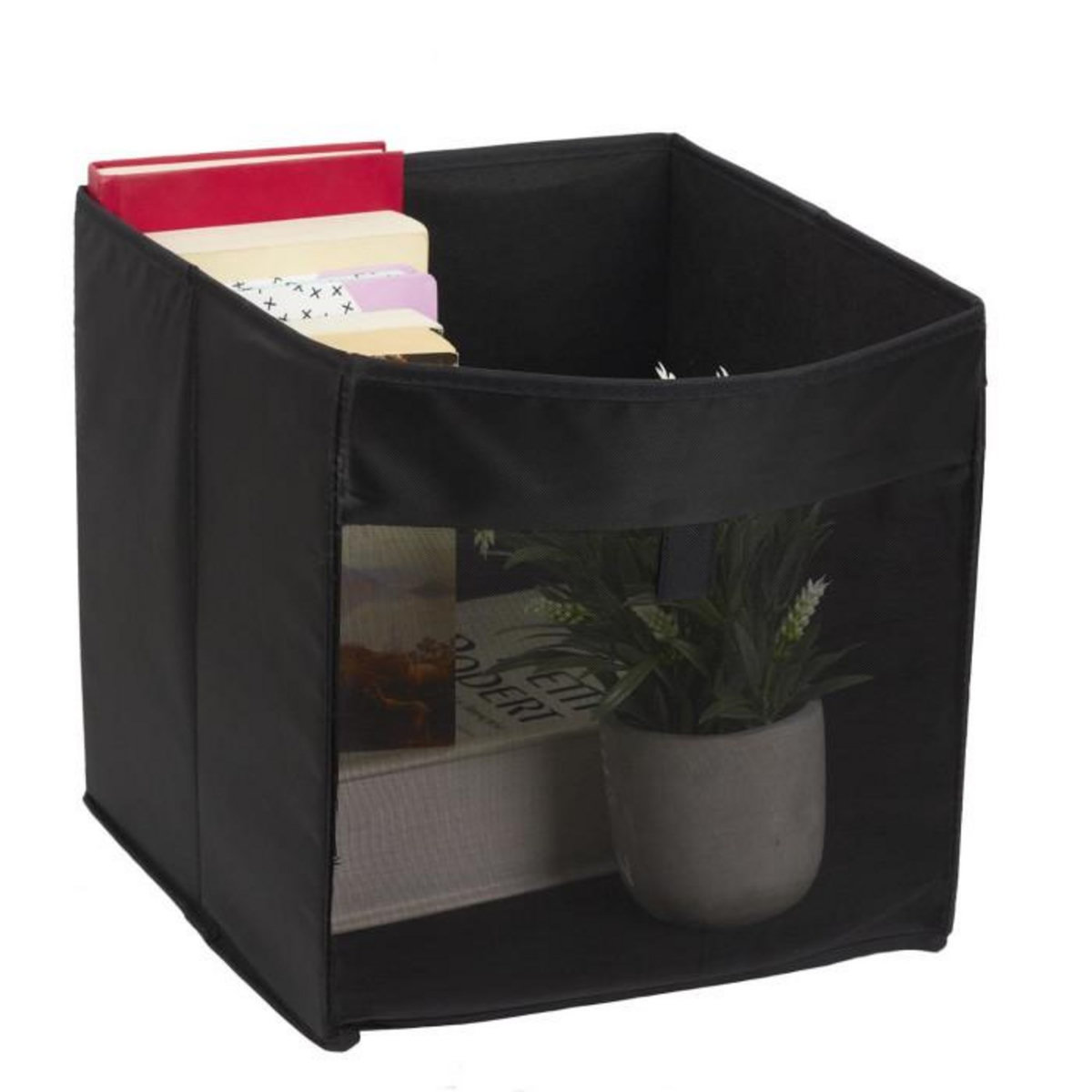 Paris Prix Panier à Linge Carré  Pop Up  30cm Noir