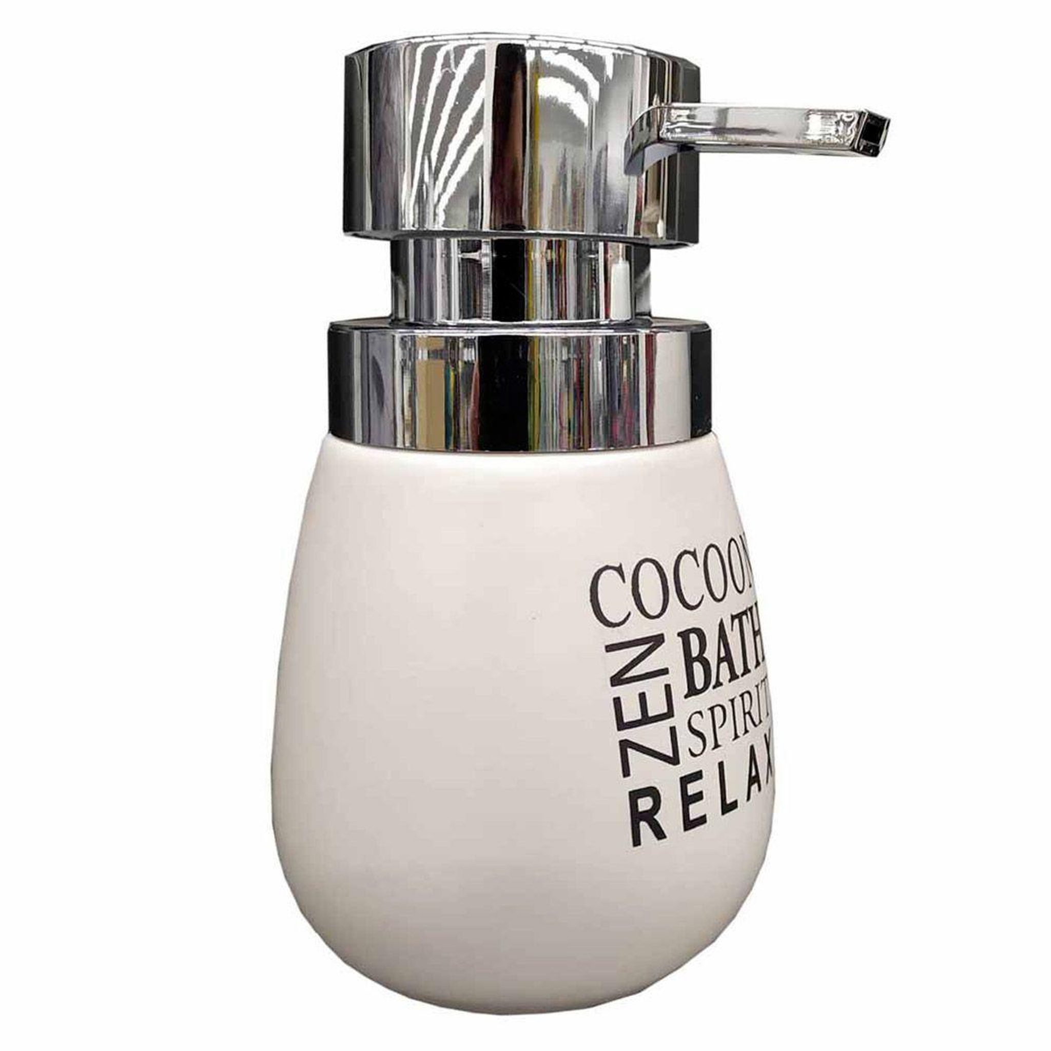 Douceur d'Intérieur Distributeur de Savon Imprimé  Tikal  14cm Blanc