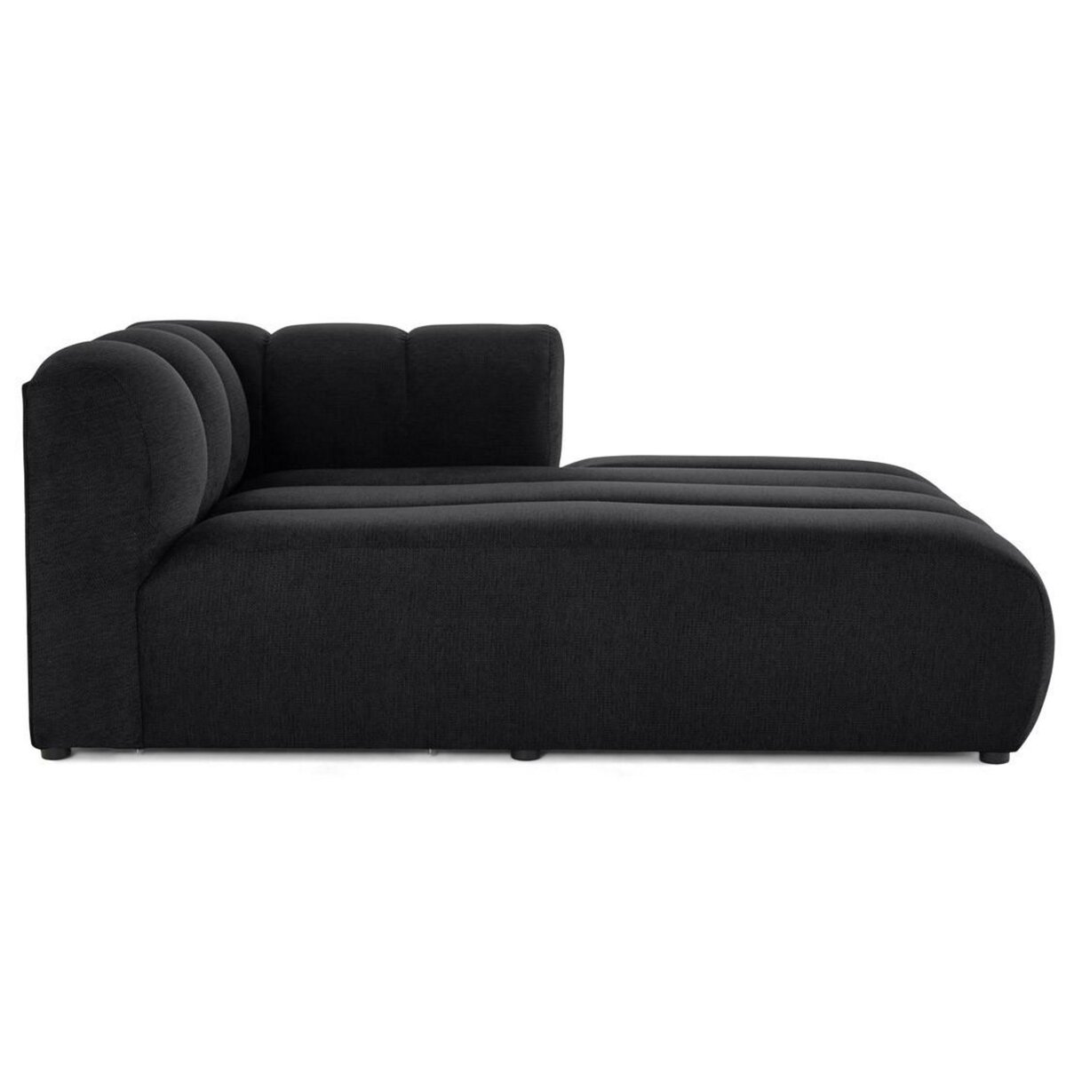 LISA DESIGN Debbie - module d'assise méridienne droit en tissu texturé