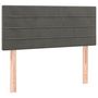 Voir la diapositive 2 : VIDAXL Tete de lit Gris fonce 100x5x78/88 cm Velours