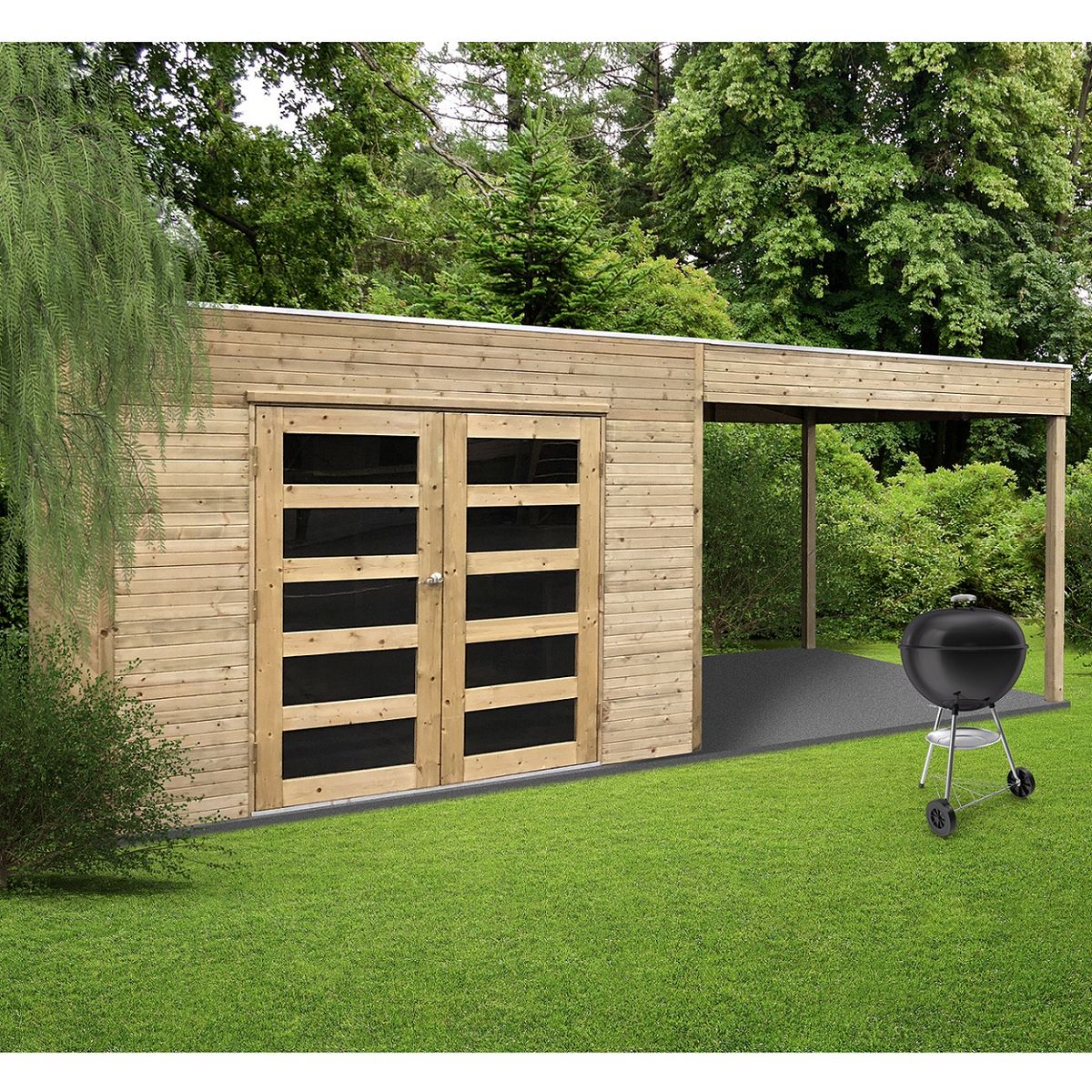 SOLID SUPERIA Abri de jardin bois - Autoclavé - 5,4m² - SALERNO