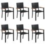 Voir la diapositive 3 : VIDAXL Ensemble a manger de jardin 7 pcs Resine tressee Noir