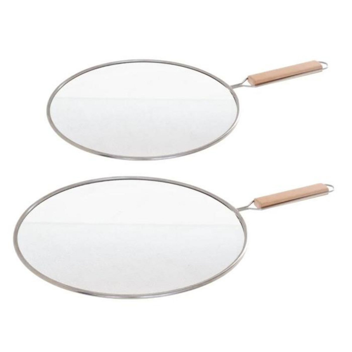 FIVE Lot de 2 Couvercles Anti-Projection  Protekt  29cm Argent