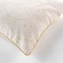 Voir la diapositive 3 : Douceur d'Intérieur Coussin déhoussable CREST - Polycoton imprimé métallisé - 45 x 45 cm - Ecru