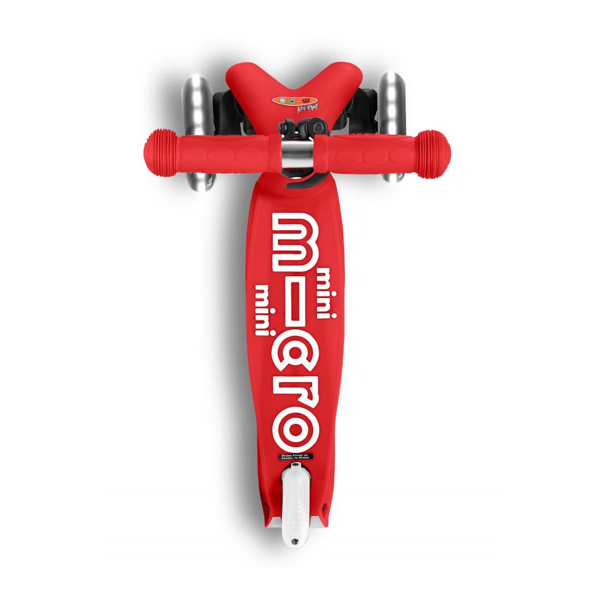 Micro Trottinette  Mini  Deluxe LED - Rouge