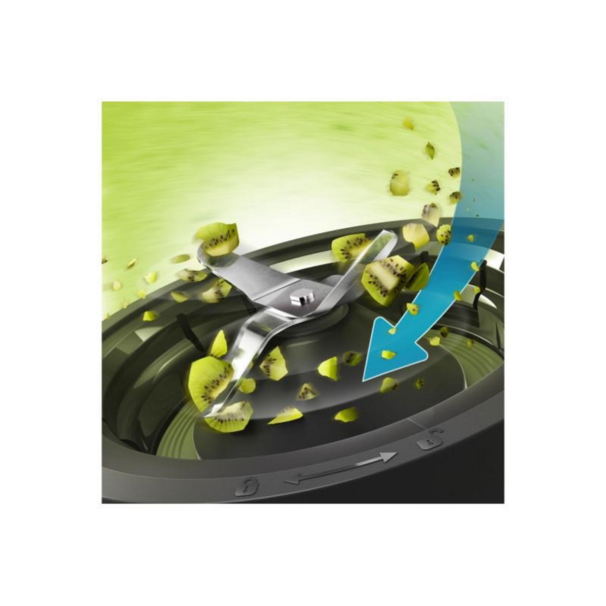 Philips Blender HR2291/01 Blender mixeur noir Série 3000 2L, 600W