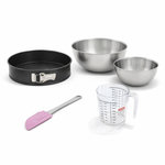 ZENKER Set pâtisserie avec moule à manqué 24 cm, 2 bols à mixer, verre mesureur et spatule Zenker