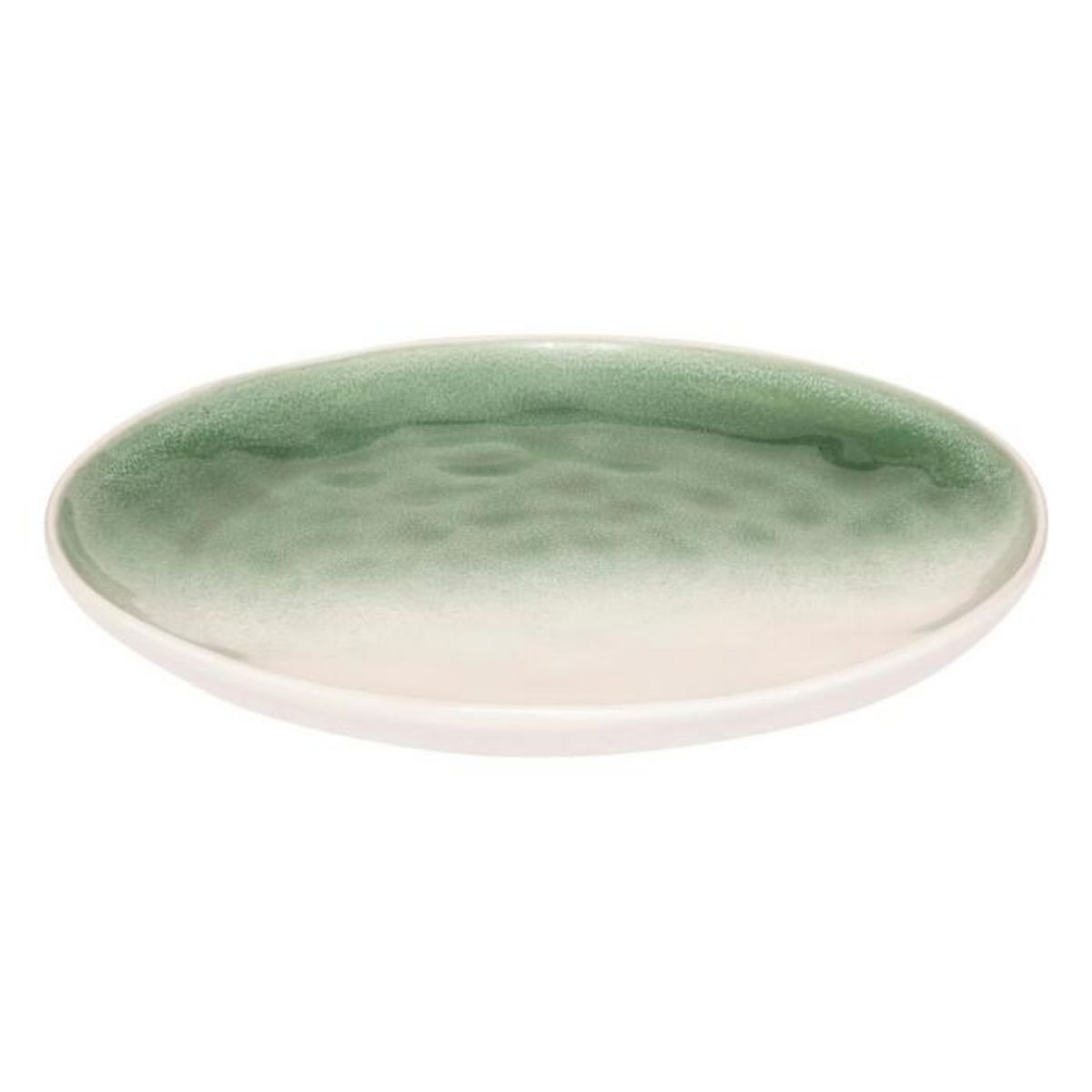 SECRET DE GOURMET Lot de 6 Assiettes Plates  Mala  27cm Vert
