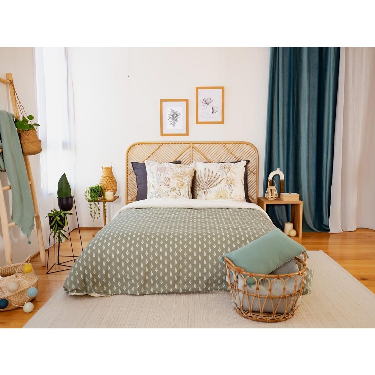 Home collection Parure Housse De Couette 100% Coton 57fils Tinguelie