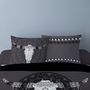 Voir la diapositive 2 : Dourev Housse de couette 240x220 BUFFLE GRIS + 2 taies 100% coton