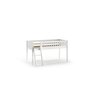 Voir la diapositive 4 : Vipack Lit Scott Bureau 2 Commodes Blanc