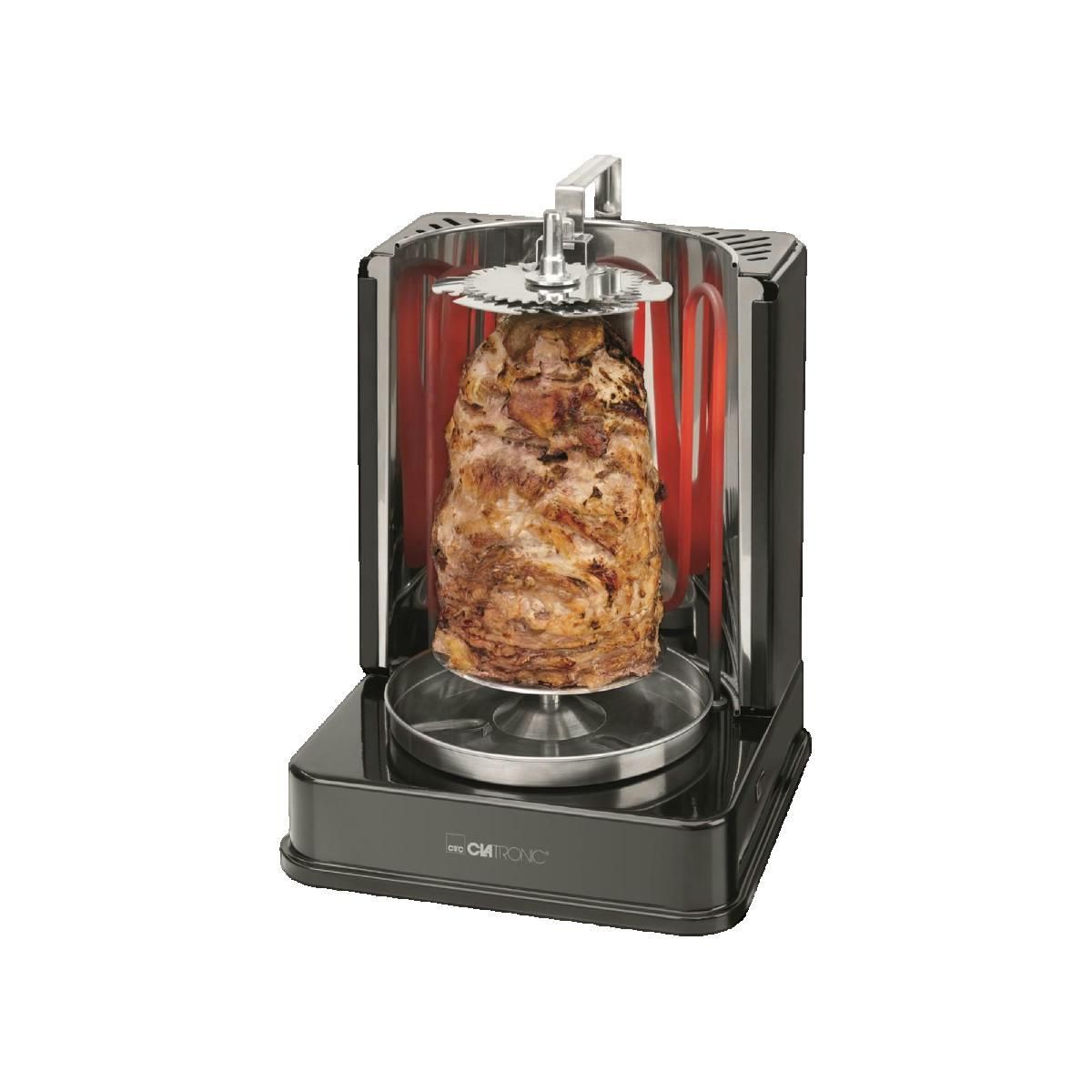 CLATRONIC Grill électrique vertical Clatronic DVG 3686 avec rotation 360°