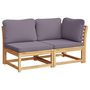 Voir la diapositive 3 : VIDAXL Salon de jardin avec coussins 8 pcs bois massif d'acacia