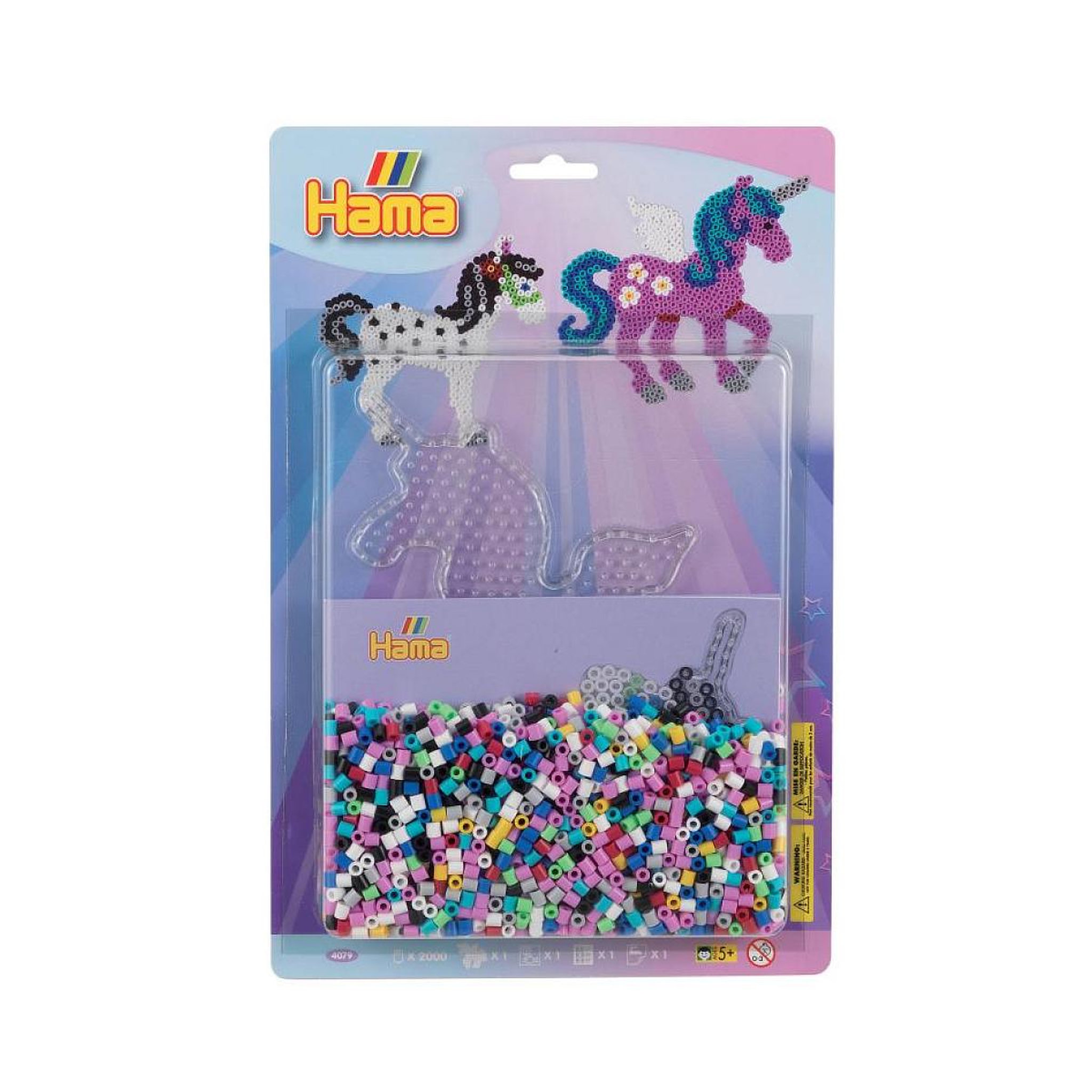 Hama Perles a repasser grand modele - plaques licornes