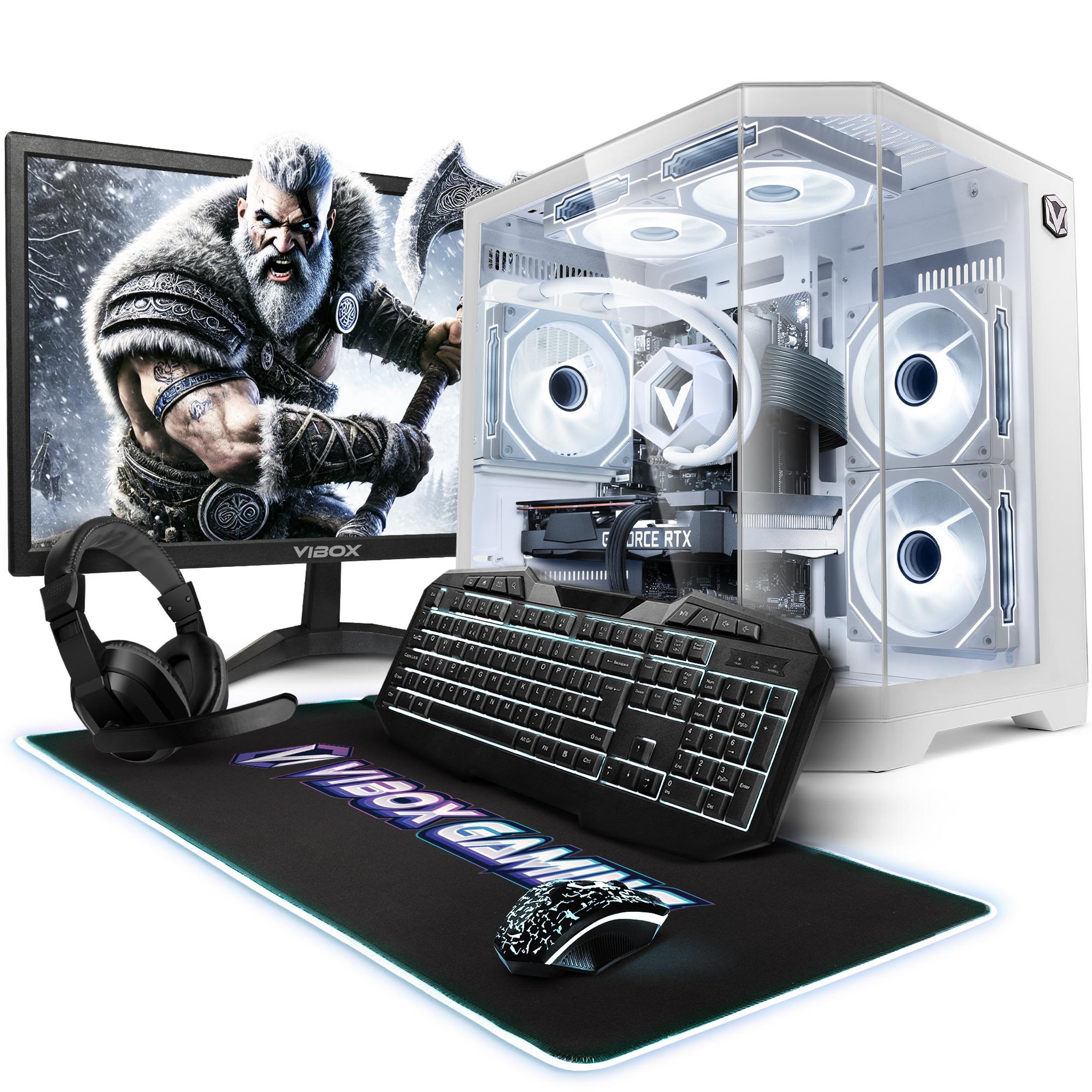 VIBOX PC Gamer Complet - i7 12700KF, RTX 5060 Ti, 16 Go RAM, 1 To SSD, Windows 11, WiFi 6, Bluetooth 5.4