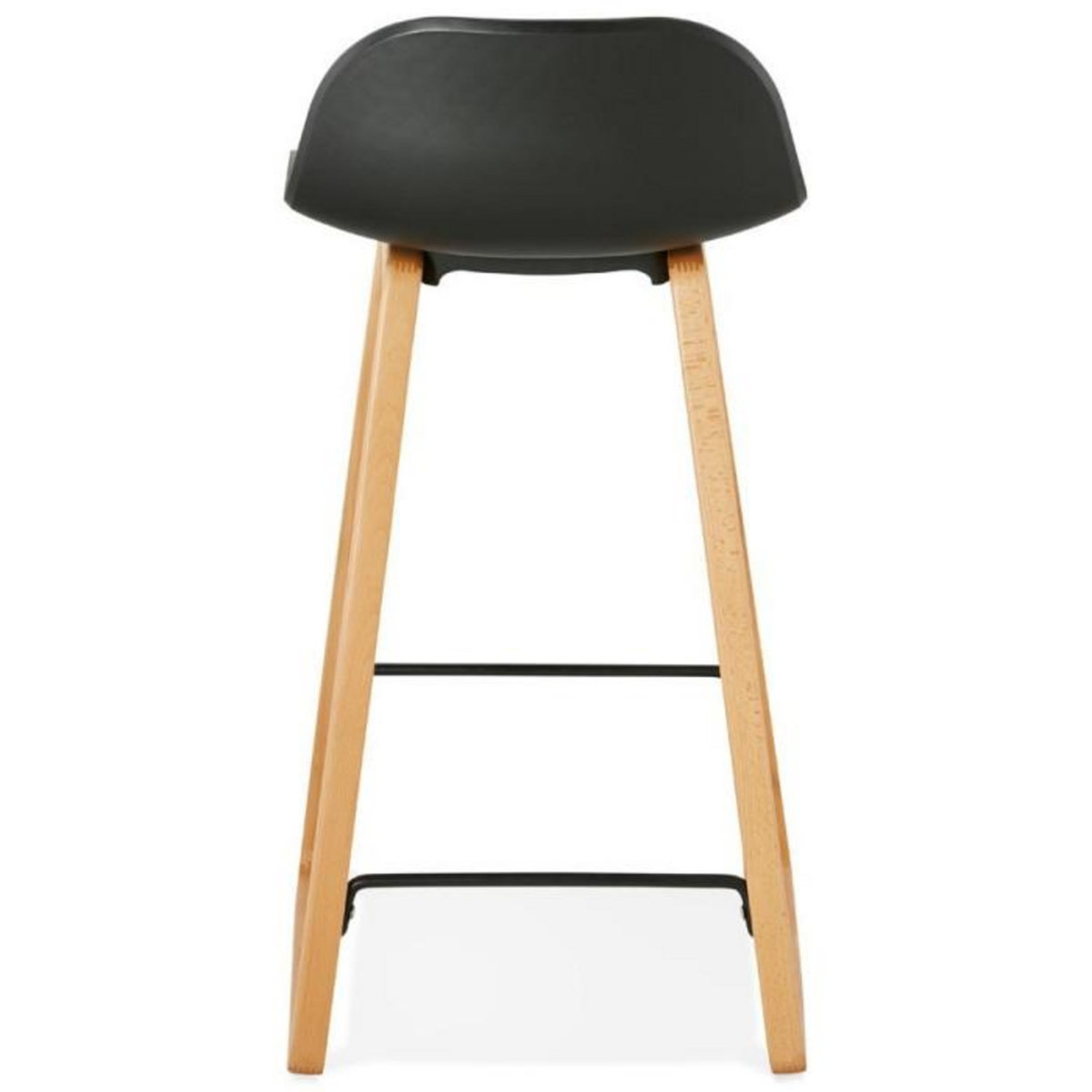 Paris Prix Tabouret de Bar Design  Toki  87cm Noir & Naturel