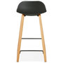 Voir la diapositive 5 : Paris Prix Tabouret de Bar Design  Toki  87cm Noir & Naturel