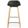 Voir la diapositive 5 : Paris Prix Tabouret de Bar Design  Toki  87cm Noir & Naturel